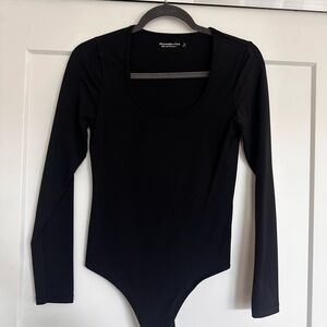 Abercrombie Black Long Sleeve Bodysuit